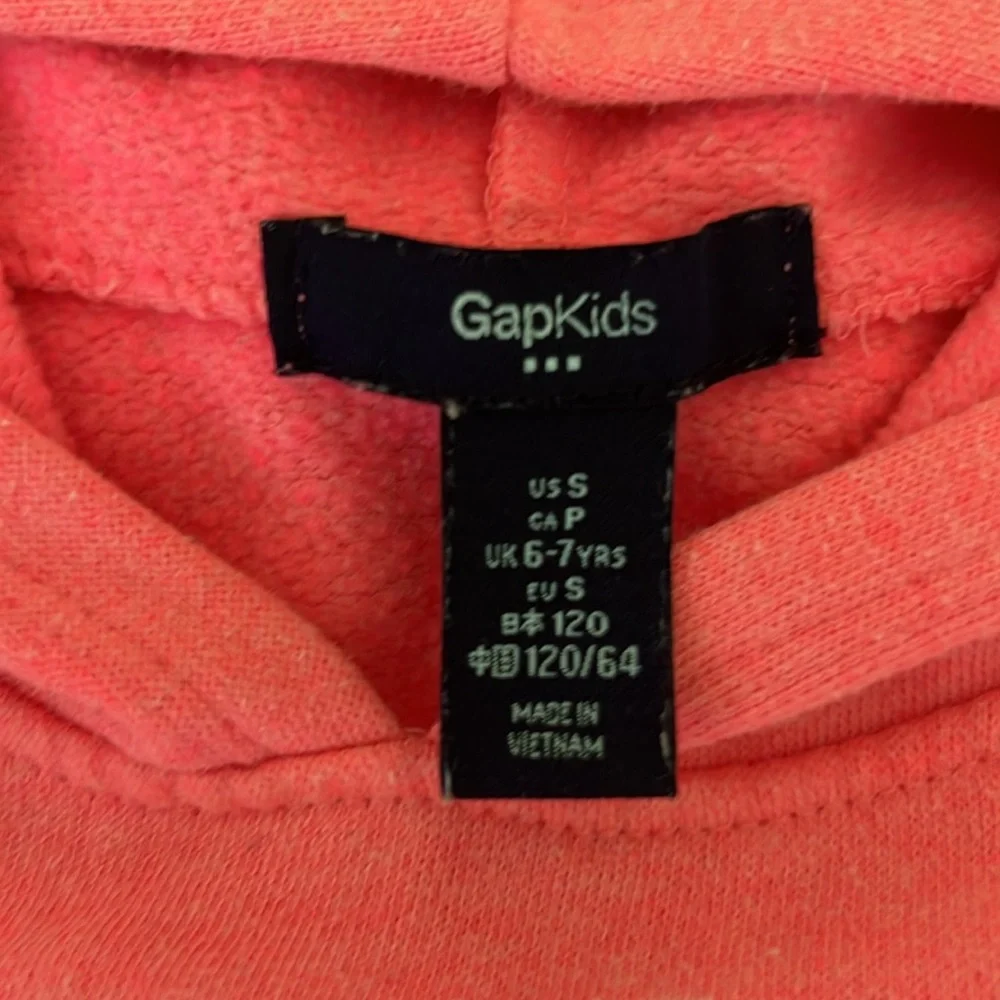 Gap Girls Hooded Sweatshirt and Grey Joggers Size Small Pink